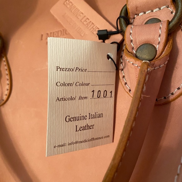 NWT I Medici Firenze Leather Duffel Bag - Picture 7 of 12